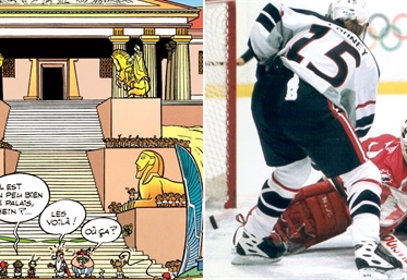 Asterix auf Eishockey Art